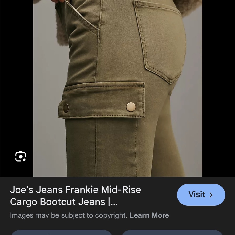 Joe's Jeans dark blue denim  Mid-Rise Bootcut Jeans